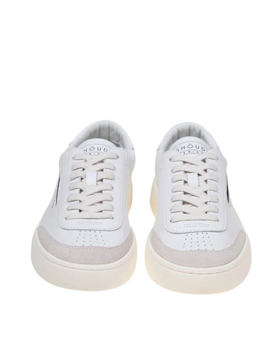 Shop Ghoud Ghōud Leather And Suede Sneakers In Leat/suede White