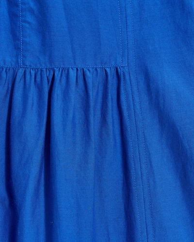 Shop Billy Reid Patch Tiered Dress In Cobalt Blue