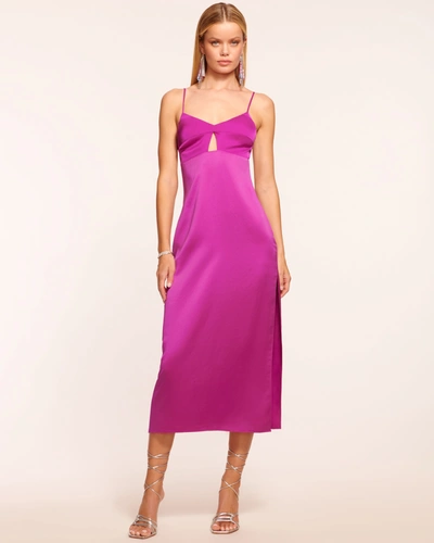 Shop Ramy Brook Hadlee Cutout Slip Dress In Wild Rose