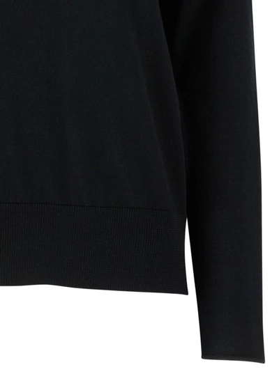 Shop Allude Black Pullover With Boat Neckline In Wool Woman
