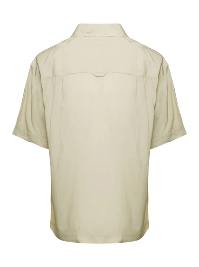 Shop Jacquemus Multicolored 'la Chemise Jean' Shirt With Abstract Print In Viscose Man In Beige