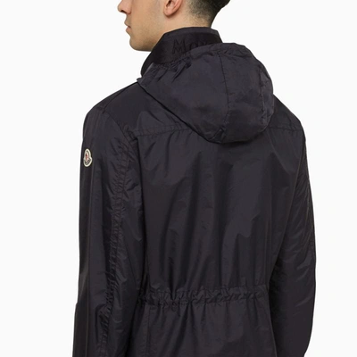 Shop Moncler Lightweight Cobalt Nylon Jacket In Blue