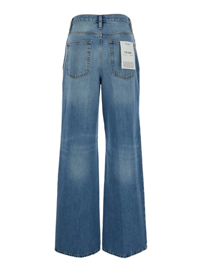 Shop Frame Blue Denim 'the 1978' High Waist Jeans In Cotton Woman