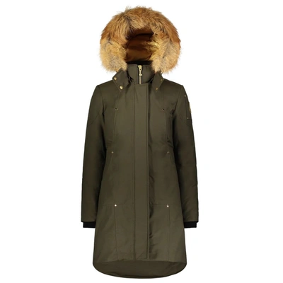 Shop Moose Knuckles Cotton Jackets & Women's Coat In Green