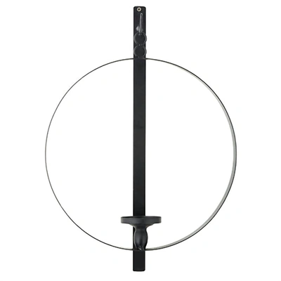 Shop Raz Imports 20.75" Circular Wall Mount Candle Sconce In Black