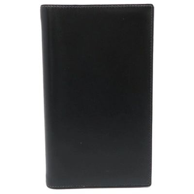 Shop Hermes Agenda Cover Pony-style Calfskin Wallet () In Black