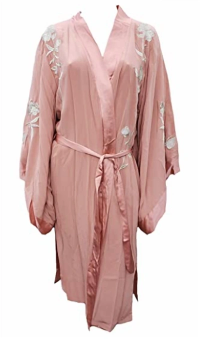 Shop Johnny Was Pastel Reversible Kimono In Mauve Glow In Multi