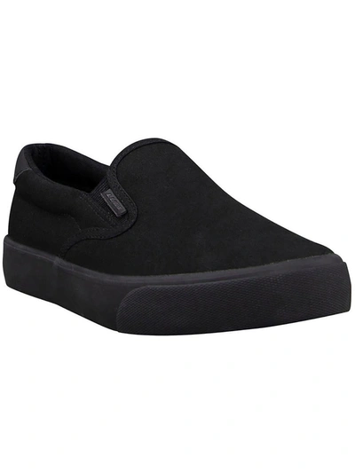 Shop Lugz Clipper Wide Womens Canvas Slip-on Casual And Fashion Sneakers In Black