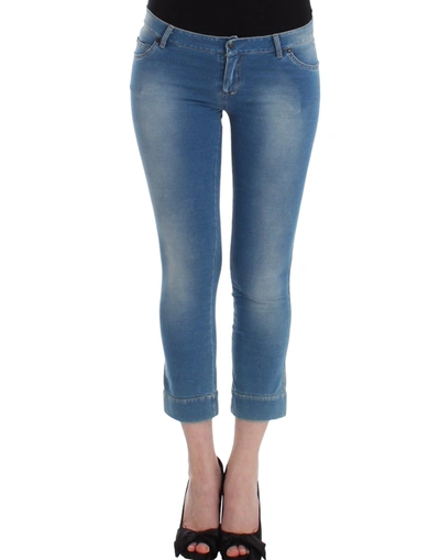 Shop Ermanno Scervino Beachwear Jeans Capri Pants Women's Cropped In Blue