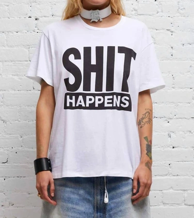 Shop R13 Shit Happens Tee In White