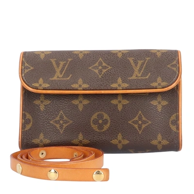 LOUIS VUITTON Pre-owned Florentine Canvas Clutch Bag () In Brown
