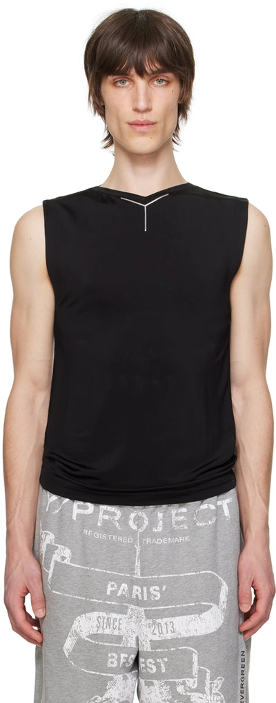 Shop Y/project Black V-neck Tank Top