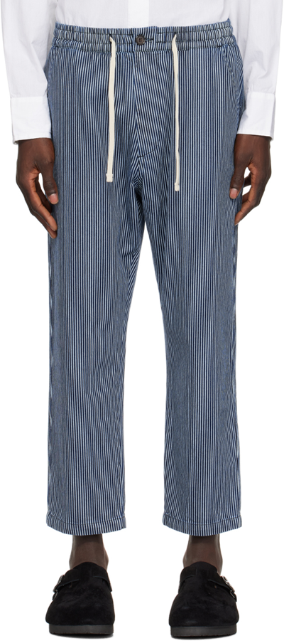 Shop Universal Works Indigo Hi Water Trousers