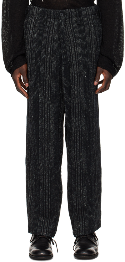 Shop Yohji Yamamoto Black Coin Pocket Trousers In 1 Black