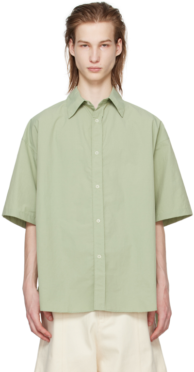 Shop Sage Nation Green Chisholm Shirt In Olive