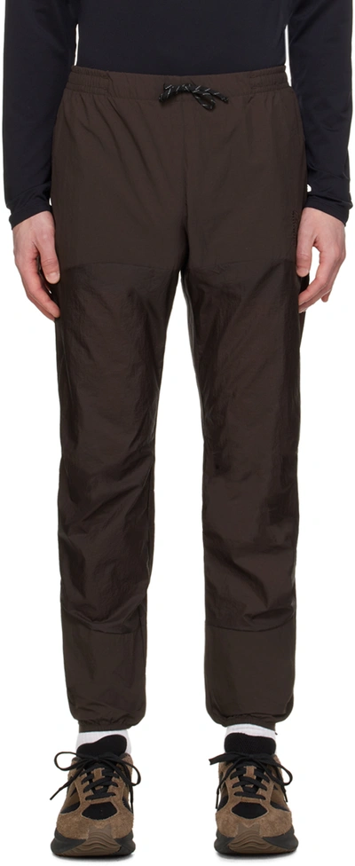 Shop District Vision Brown Ultralight Sweatpants In Cacao,