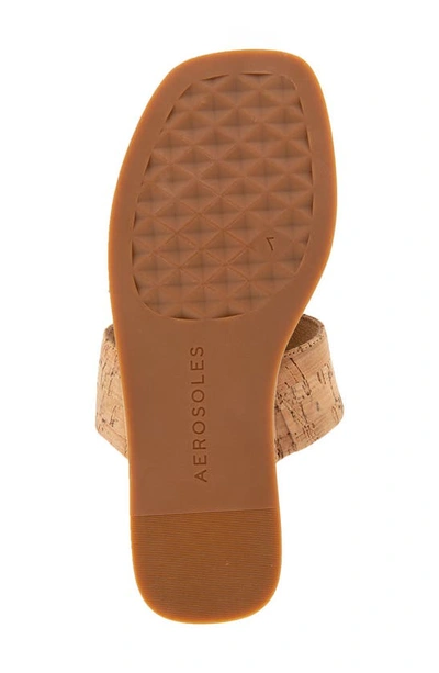 Shop Aerosoles Barry T-strap Sandal In Cork Combo