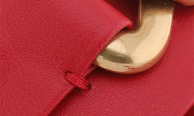 Shop Aerosoles Big Charm Slide Sandal In Racing Red Pu Leather