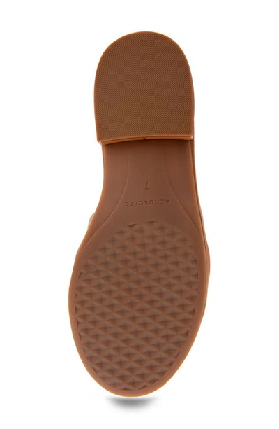 Shop Aerosoles Big Charm Slide Sandal In Tan Pu Leather