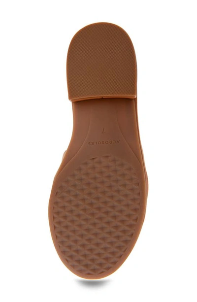 Aerosoles Big Charm Slide Sandal In Tan Pu Leather