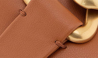 Aerosoles Big Charm Slide Sandal In Tan Pu Leather