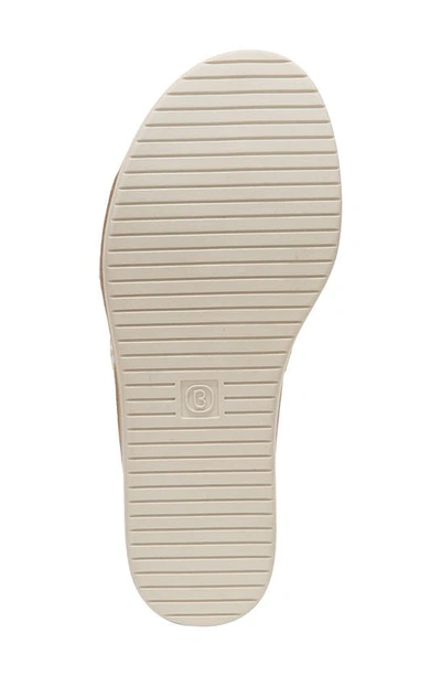 Shop Bzees Resort Platform Slide Sandal In White Natural