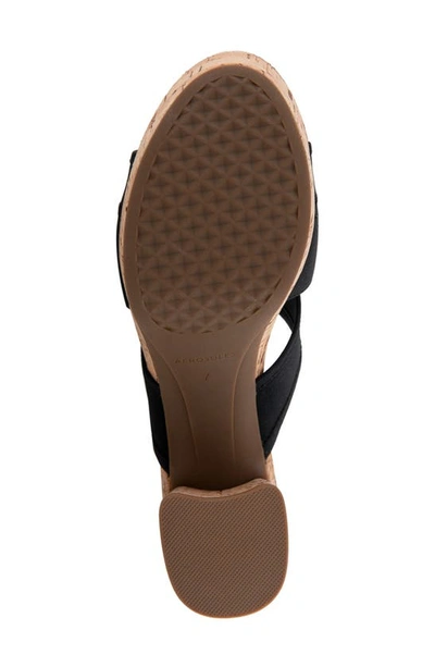Shop Aerosoles Carma Platform Sandal In Black Combo Elastic