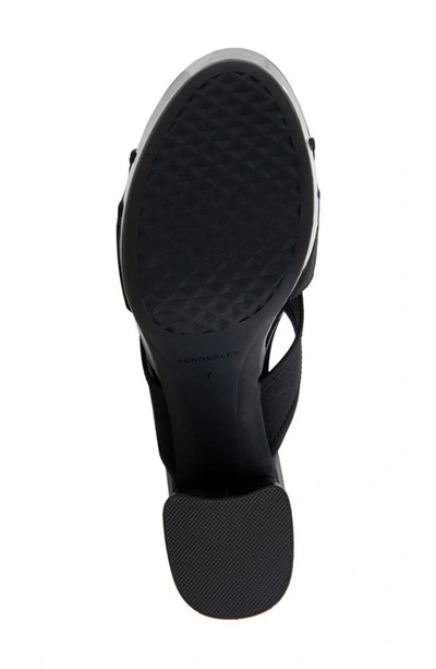 Shop Aerosoles Carma Platform Sandal In Black Elastic