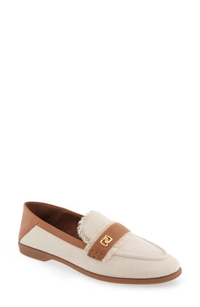 Shop Aerosoles Brik Woven Loafer In Cream Canvas