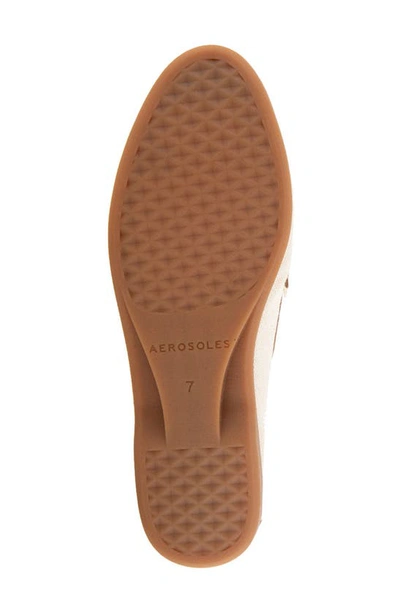 Aerosoles Brik Woven Loafer In Cream Canvas