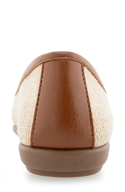 Shop Aerosoles Bentley Ballet Flat In Natural Raffia