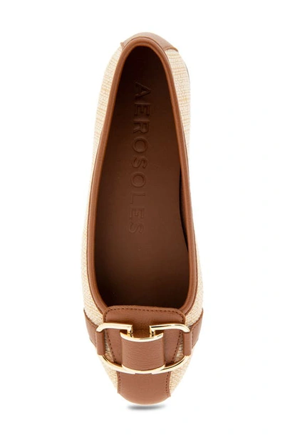 Aerosoles Bentley Ballet Flat In Natural Raffia