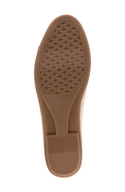 Shop Aerosoles Bentley Ballet Flat In Natural Raffia