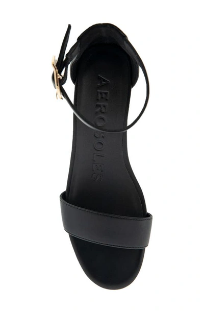 Aerosoles Willis Wedge Heel Sandal In Black Combo
