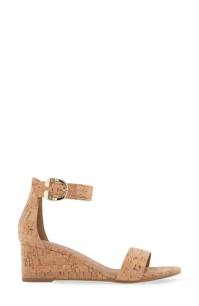 Shop Aerosoles Willis Wedge Heel Sandal In Cork Combo