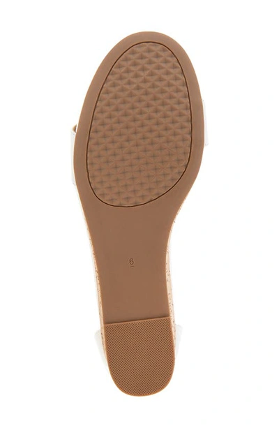 Aerosoles Willis Wedge Heel Sandal In White Pu
