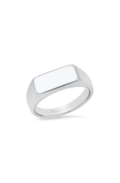 Shop Hmy Jewelry Bar Ring In Silver