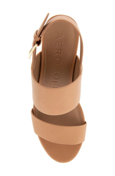 Aerosoles Camilia Platform Sandal In Natural