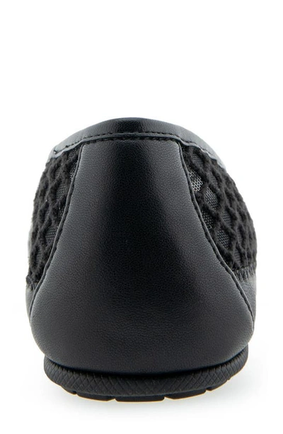 Aerosoles Palma Flat In Black Mesh