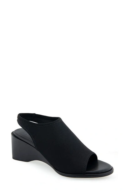 Shop Aerosoles Nuri Mule In Black Fabric