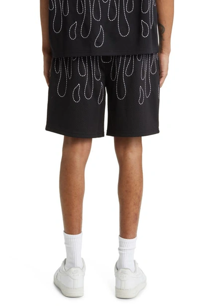 Shop Icecream Pineapple Mesh Basketball Shorts In Black