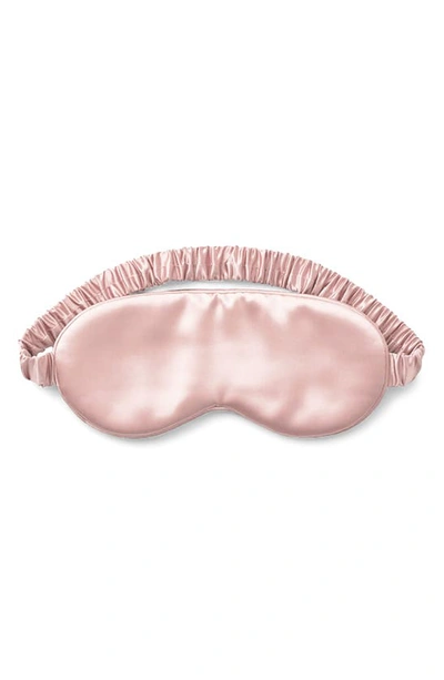 Shop Eucalypso Tencel® Lyocell Satin Sleep Mask In Whisper Pink