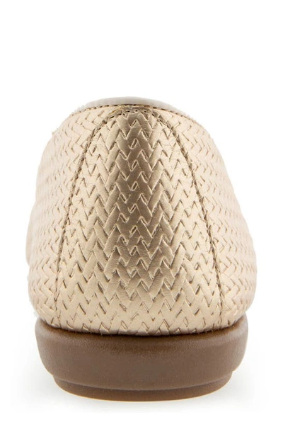 Aerosoles Betunia Smoking Slipper In Soft Gold Pu
