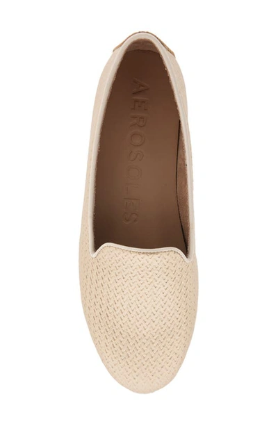 Shop Aerosoles Betunia Smoking Slipper In Soft Gold Pu