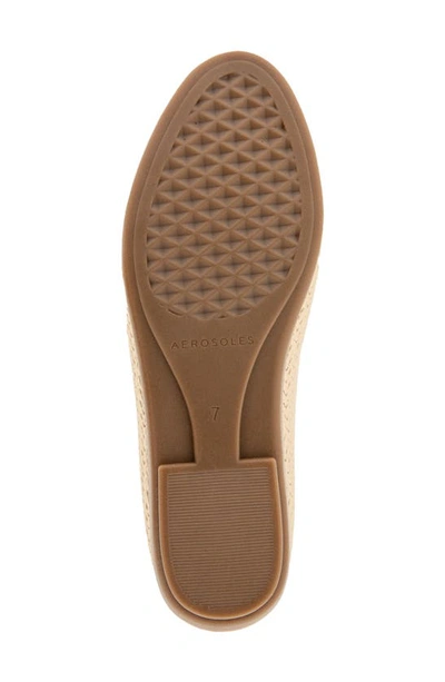 Shop Aerosoles Betunia Smoking Slipper In Soft Gold Pu