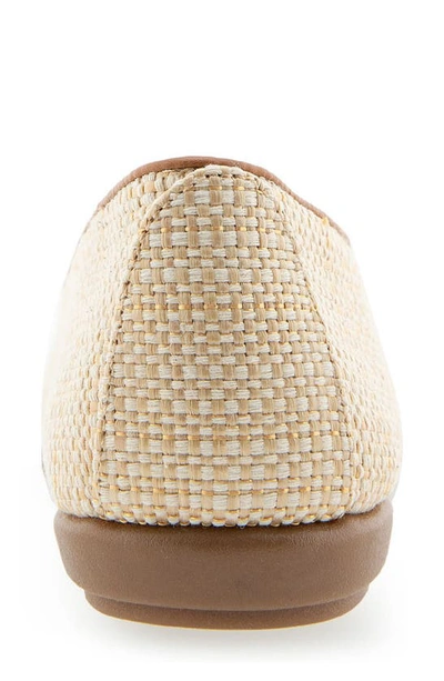 Shop Aerosoles Betunia Smoking Slipper In Natural Raffia