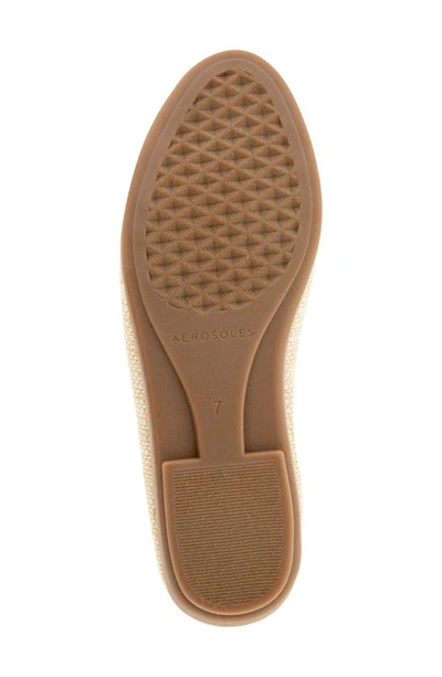 Shop Aerosoles Betunia Smoking Slipper In Natural Raffia