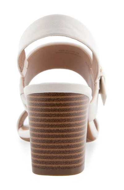 Shop Aerosoles Ellazia Slingback Sandal In Eggnog Pu Leather