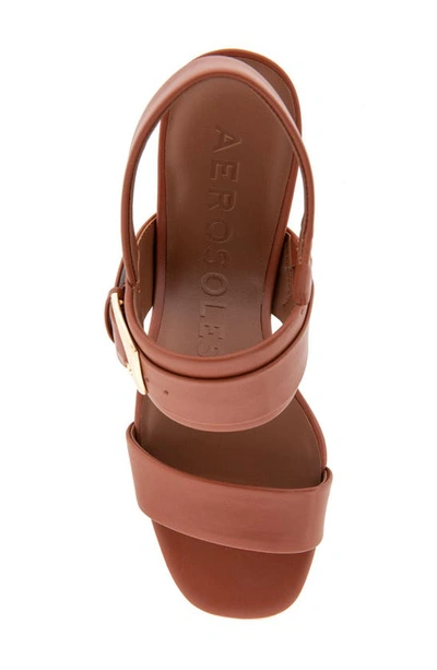 Shop Aerosoles Ellazia Slingback Sandal In Ginger Bread Pu