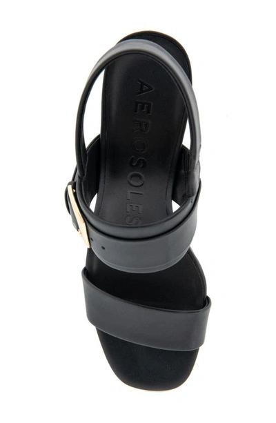 Shop Aerosoles Ellazia Slingback Sandal In Black Pu